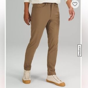 LULULEMON ABC PANTS 32 X 26 Tan Khaki Chinos Athletic Pants
